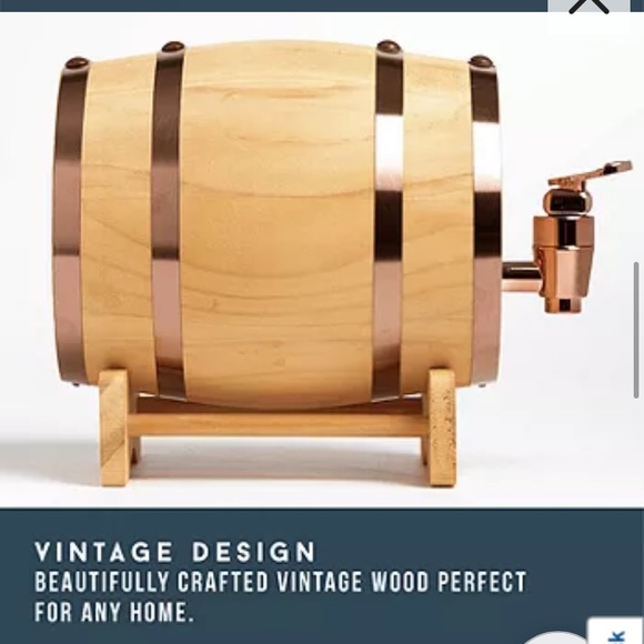 NWT Hammer + Axe Wood Whiskey Barrel 800 ml - Picture 1 of 8